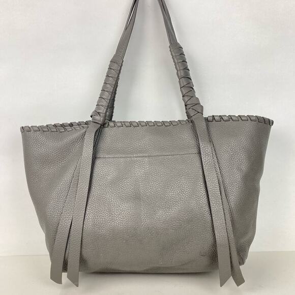 ALL SAINTS Kepi Storm Grey East West Tote Shoulder Bag  - $368. - Picture 5 of 12